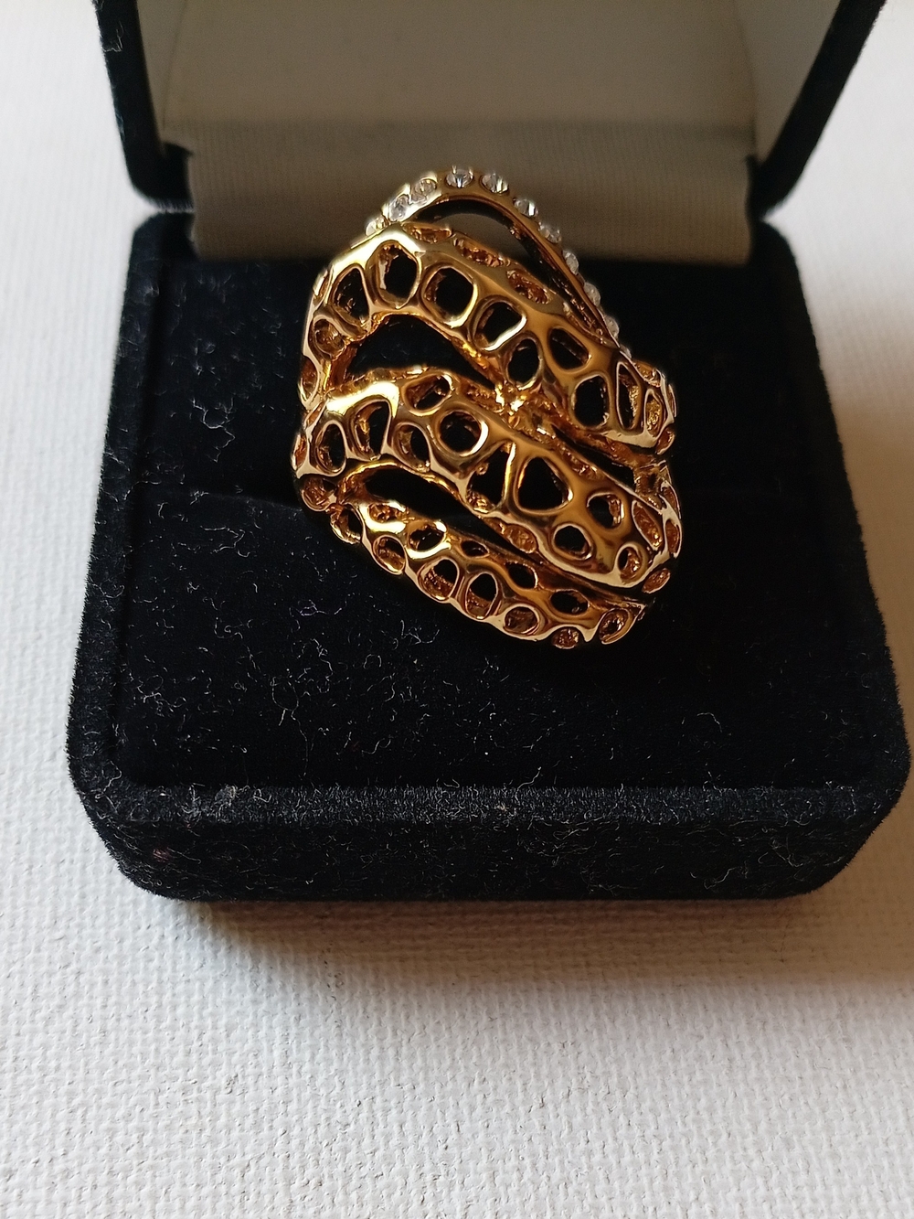 TJ Fallon Gold Statement Dome Ring - Women Jewelry